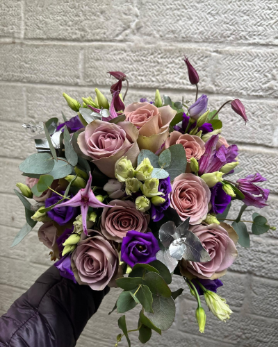 A&S Flower Studio - Purple & Lilac Bridal Bouquet