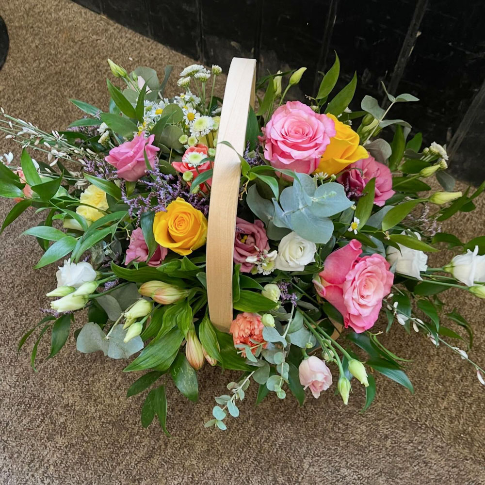 Rustic Rose Basket Product Image