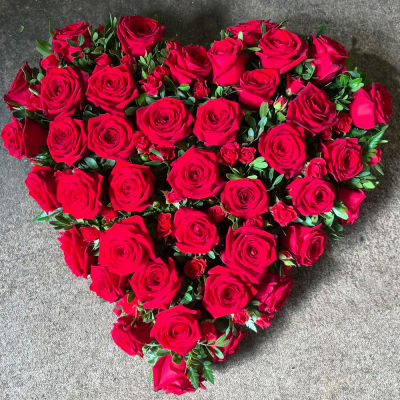 Eternal Love Heart - A beautifully crafted heart-shaped tribute, lovingly arranged to express deep love, remembrance and lasting affection.