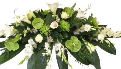 Modern Spray - Modern spray in whites and greens.