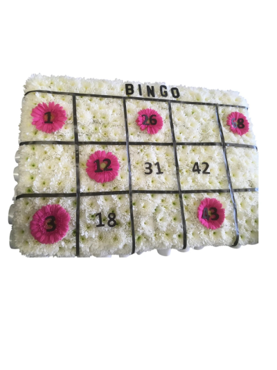 Bingo Card - For a loved one who loved their bingo.